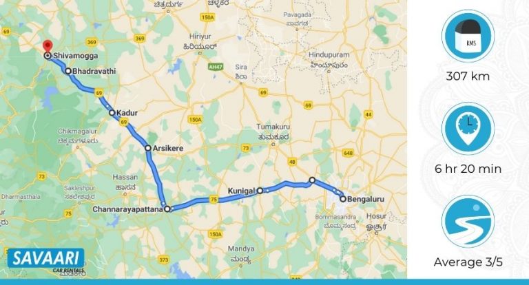 Bangalore to Shimoga Distance – Time. Routes & Useful Travel Information