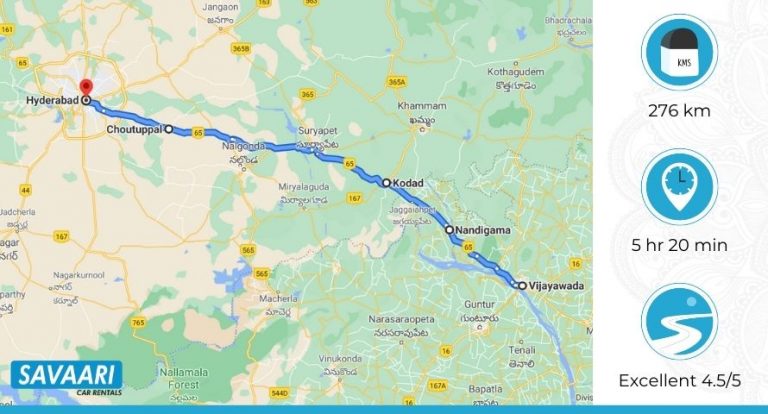 Vijayawada to Hyderabad by Road – Distance, Time and Useful Travel ...