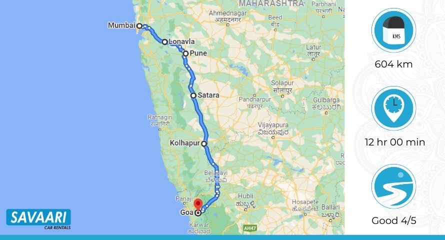 Mumbai Goa Route1 