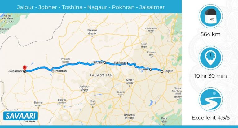 Jaipur to Jaisalmer Road Trip: Distance, Time, and Useful Travel ...