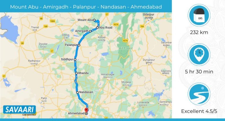 Mount Abu to Ahmedabad Road Trip – Distance, Time and Useful Travel ...