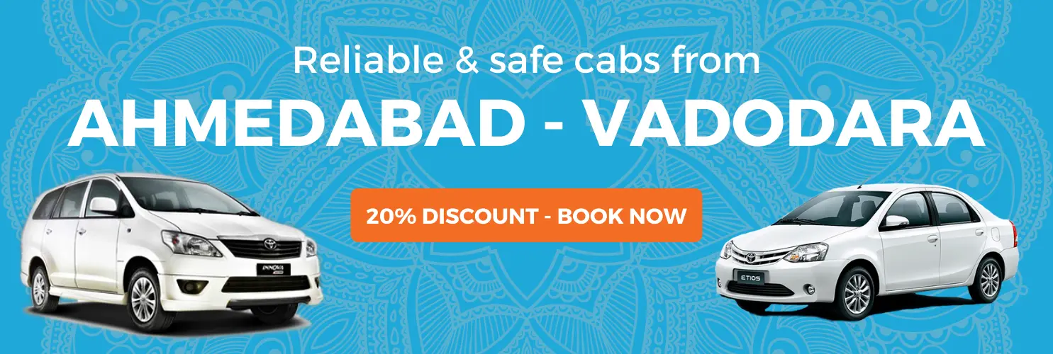 Ahmedabad to Baroda by cab