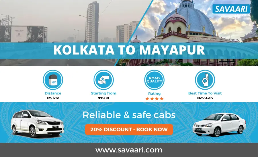 Kolkata to Mayapur by road travel information