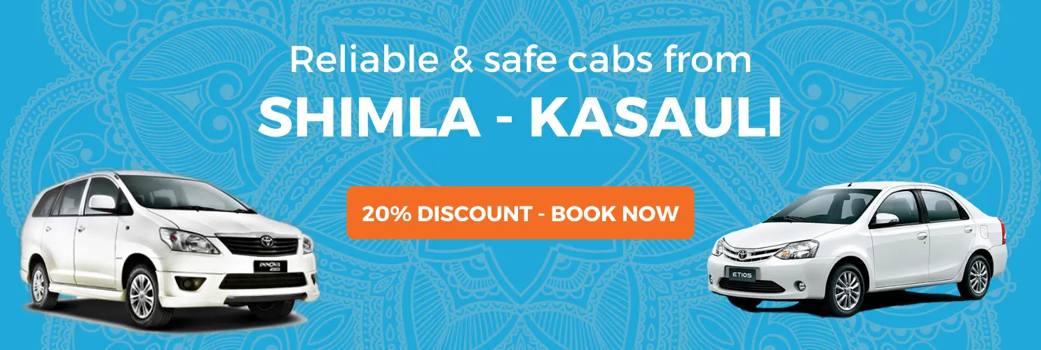 Shimla to Kasauli Cabs