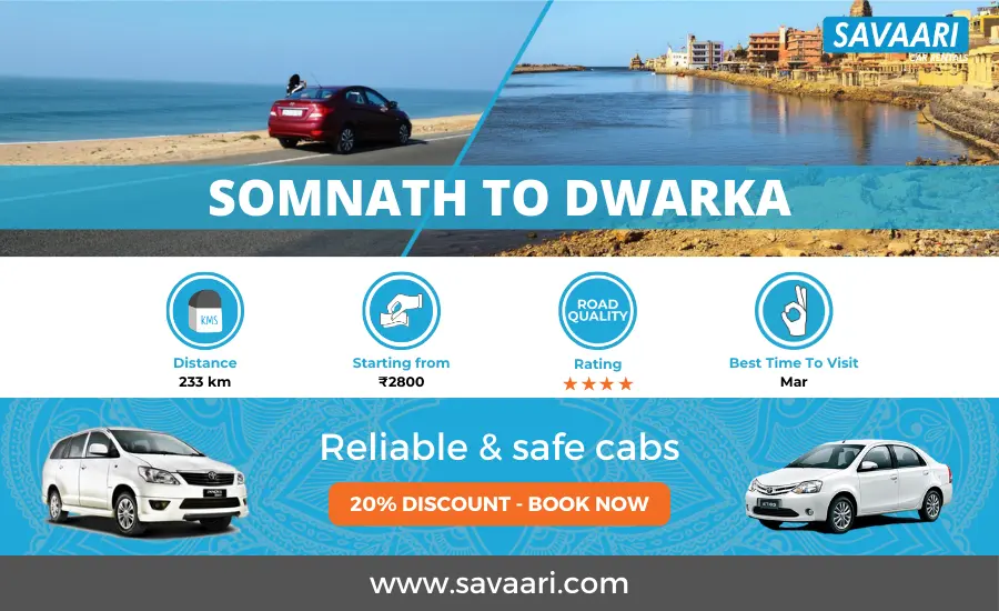 Somnath to Dwarka by road travel information