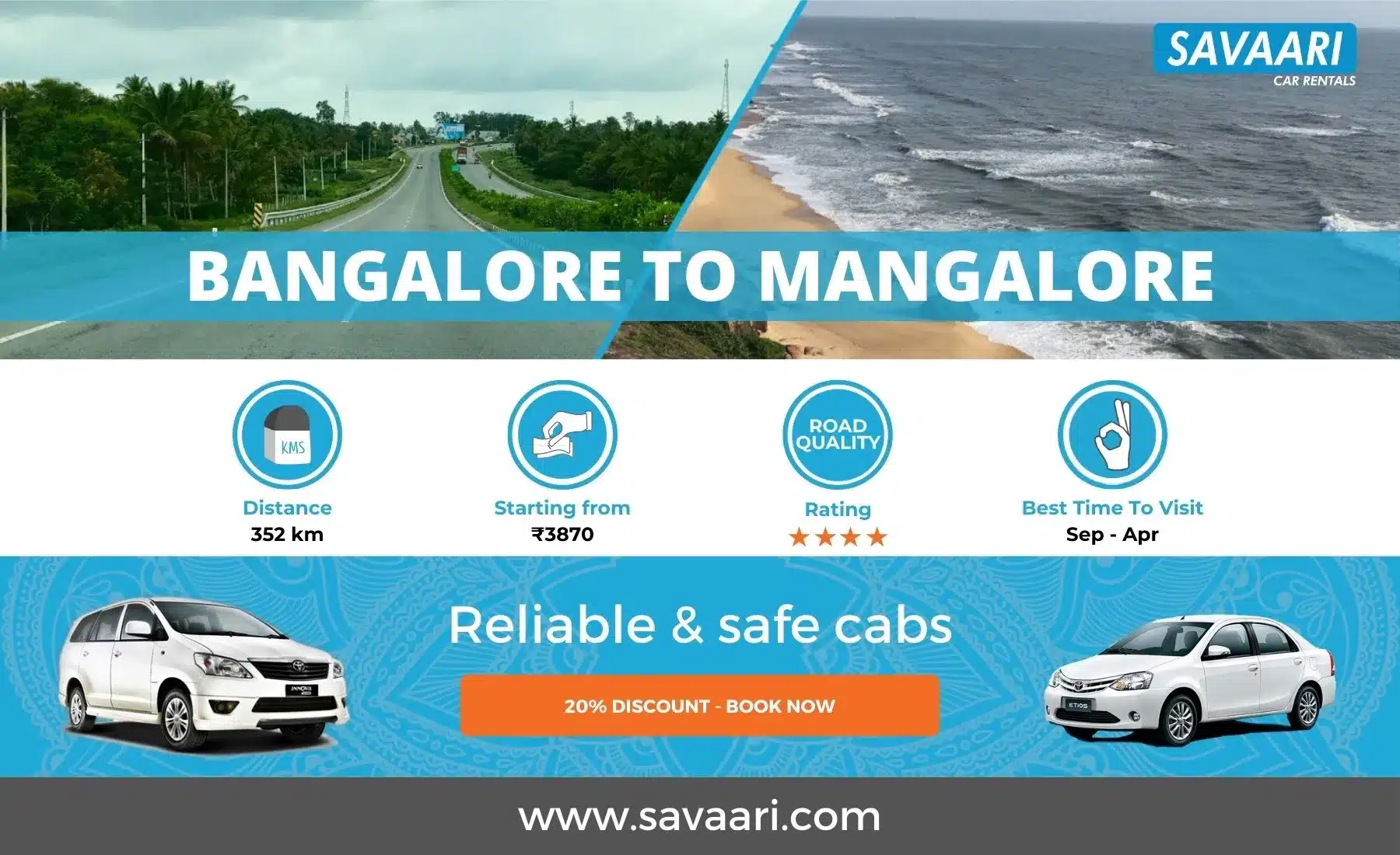 Bangalore to Mangalore by road information