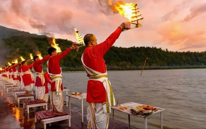 Evening Aarti at Narmada River