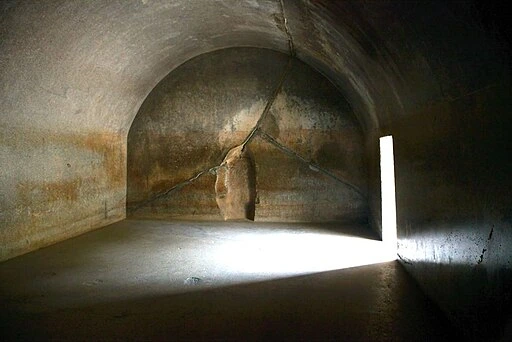 Barabar Caves Lingas Carved in Rock near Peak