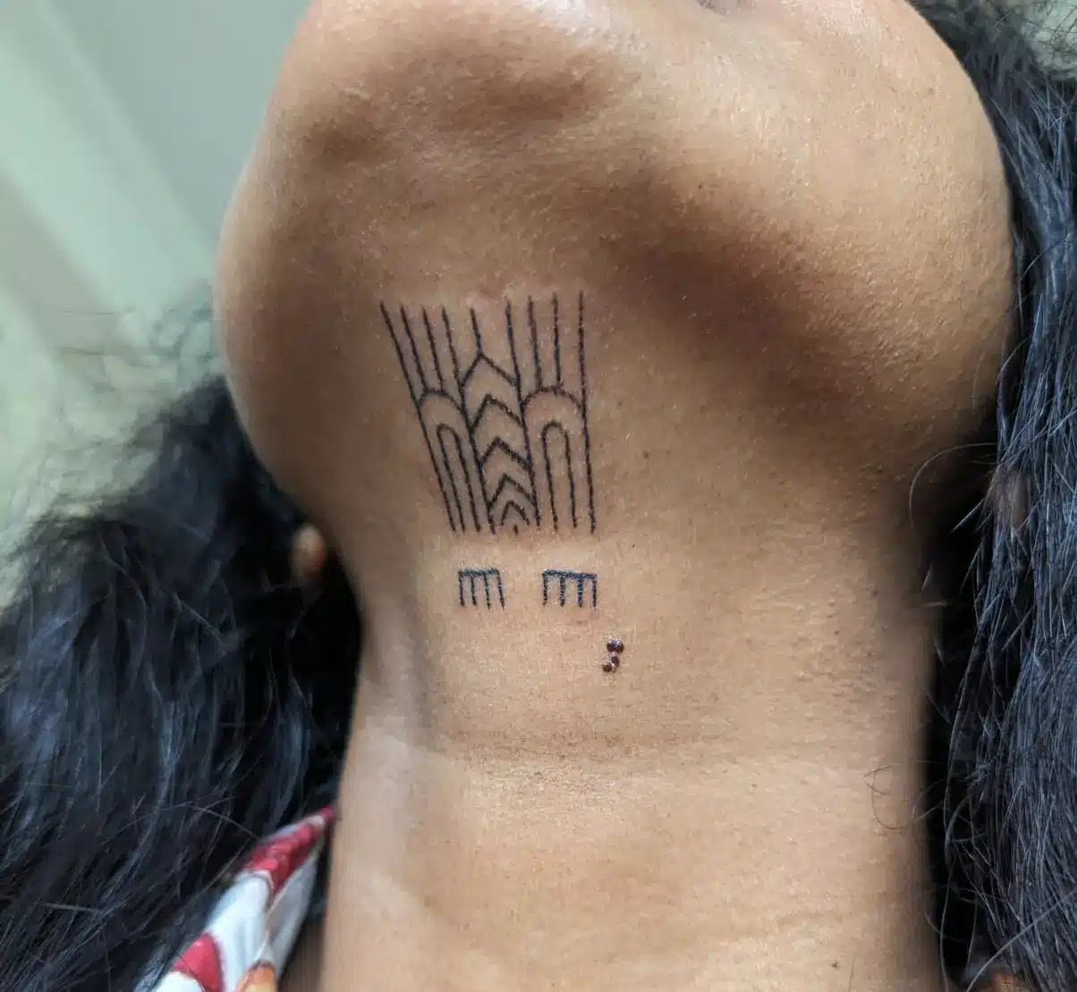 Modern baiga tattoo