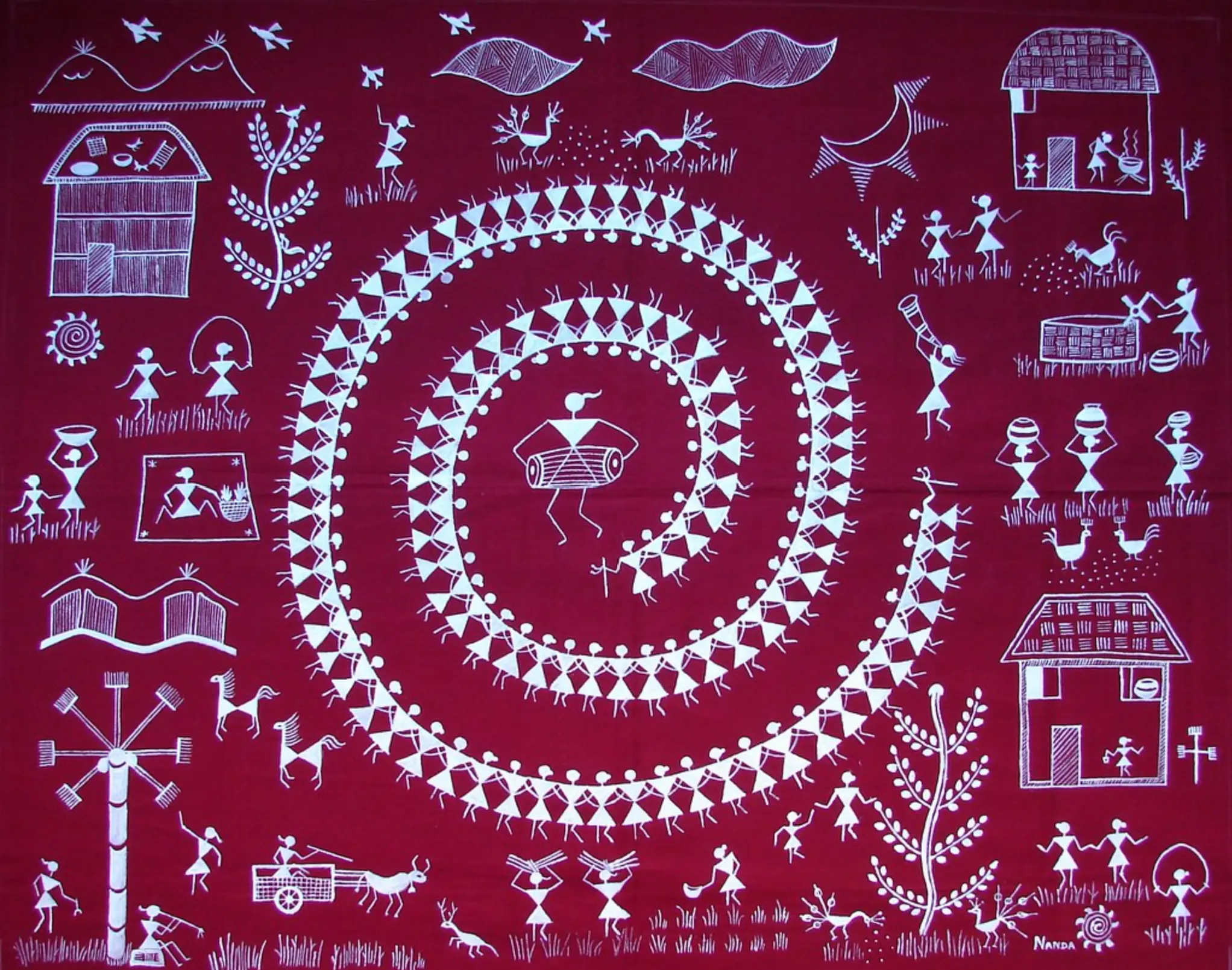 Warli Painting - Saputara Artist Village