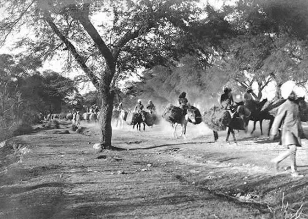 The Grand Trunk Road India during the British era.
