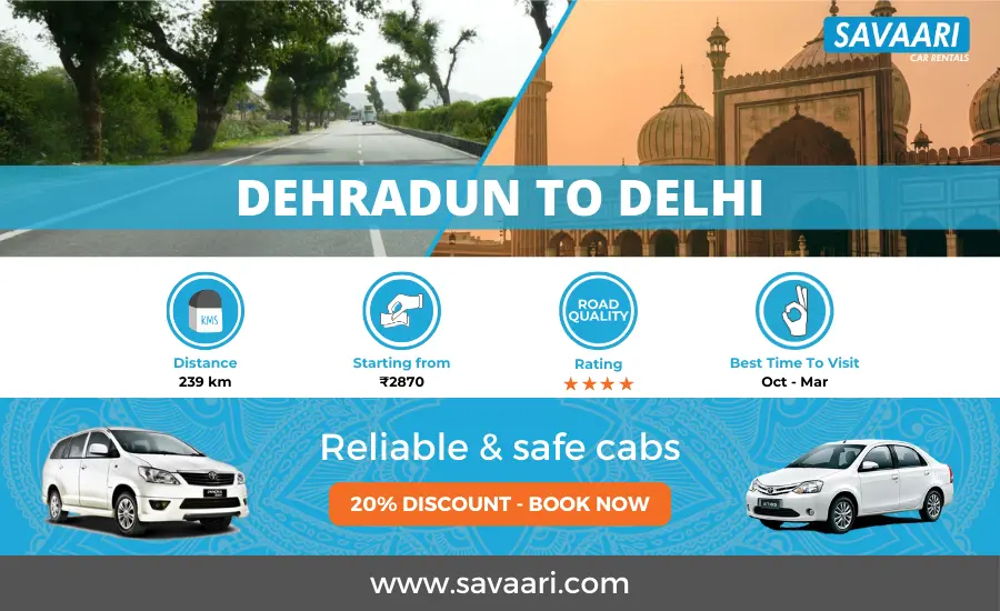 Dehradun to Delhi cabs