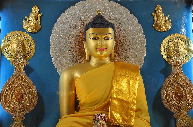 Buddha Statue in Mahabodhi Temple