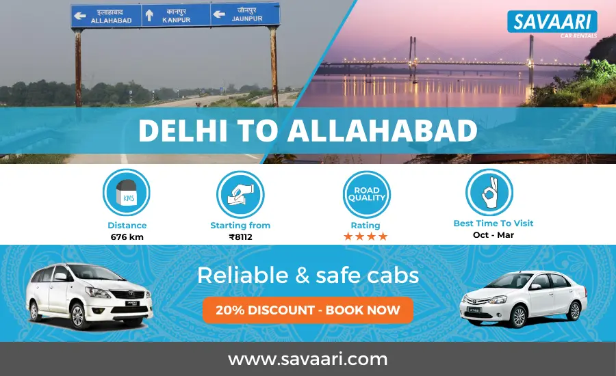 Delhi to Allahabad Cabs