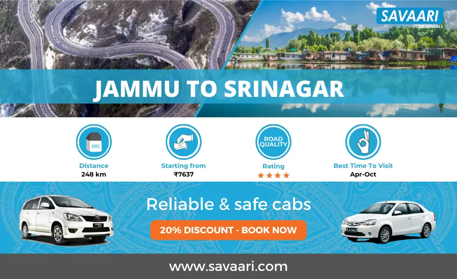 Jammu to Srinagar Cabs